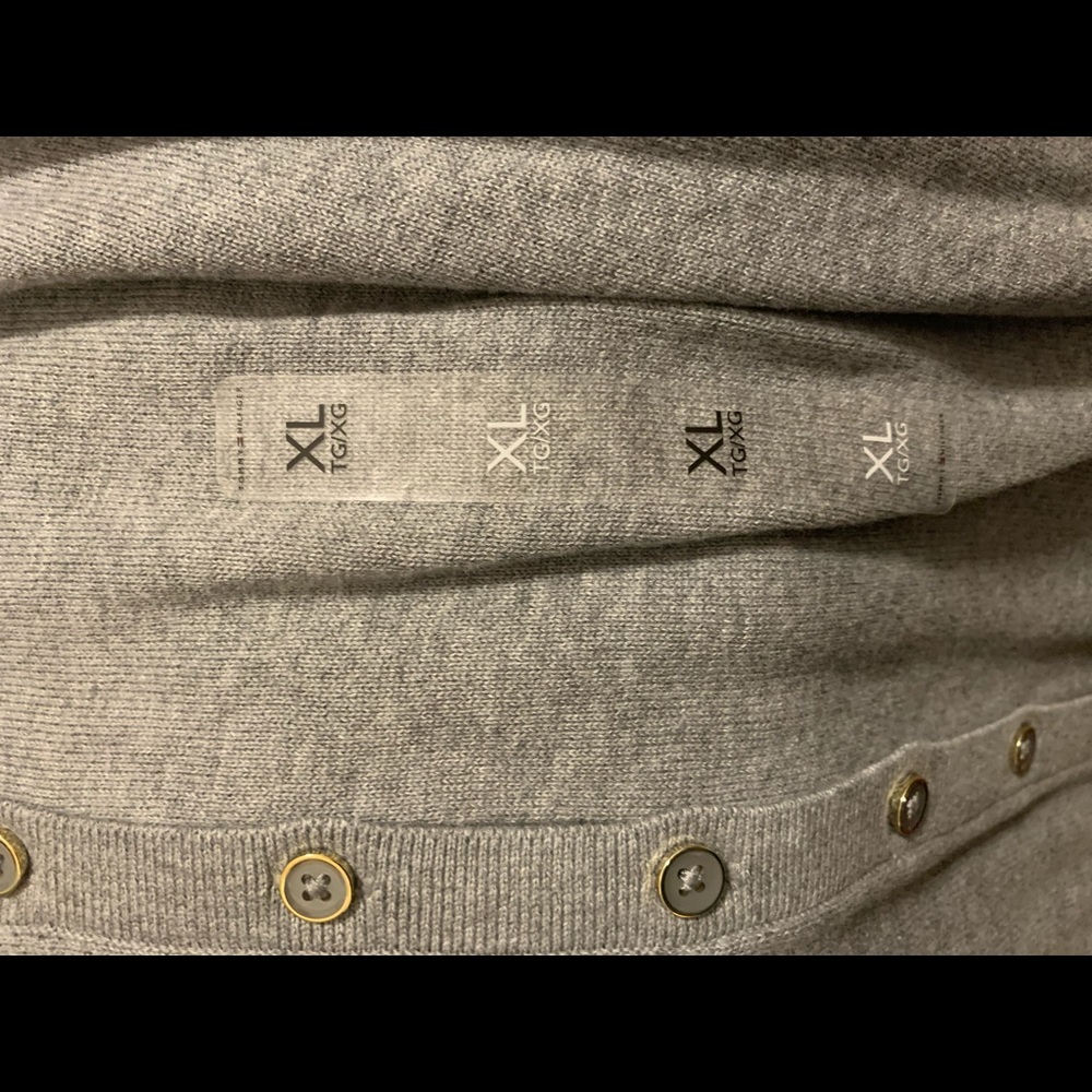 🆕 Tommy Hilfiger ❤️ Heather Grey Cardigan 💙 - Picture 5 of 8